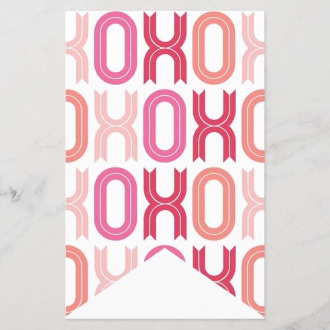XOXO Valentine's Day Party Decor Bunting Banners Flyer (Front)