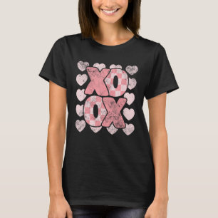 XOXO Valentine's Day Retro Groovy Love Valentine H T-Shirt