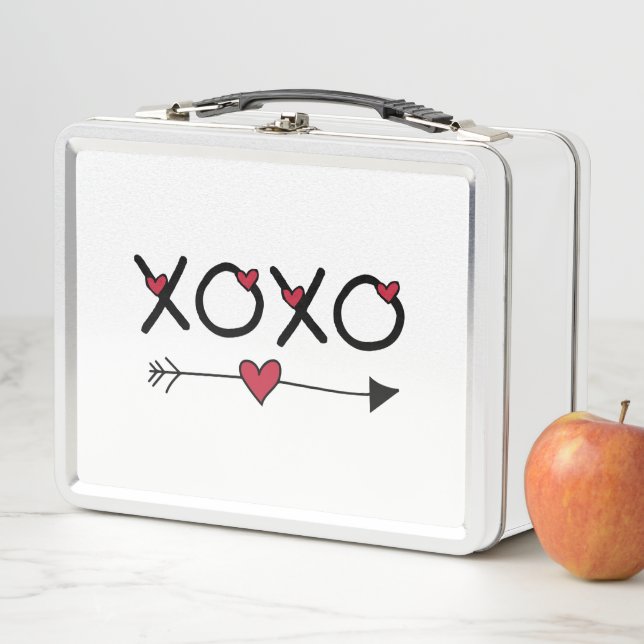 XOXO Valentines Metal Lunch Box (In Situ)