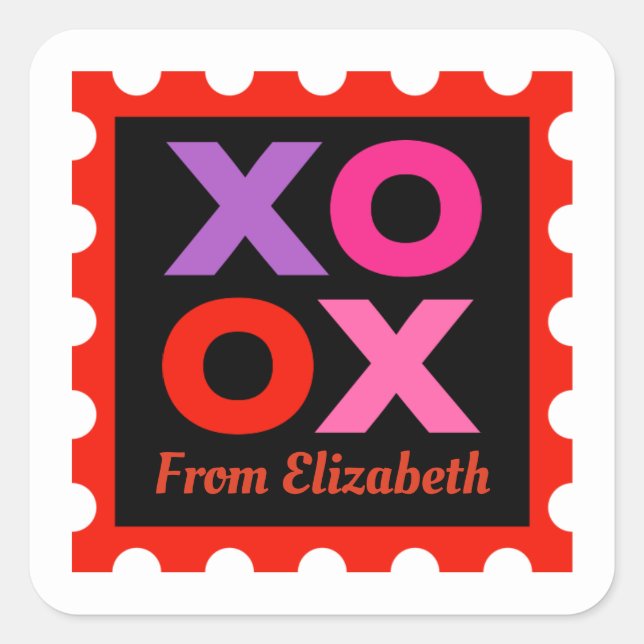 XOXO Valentines Sticker (Front)