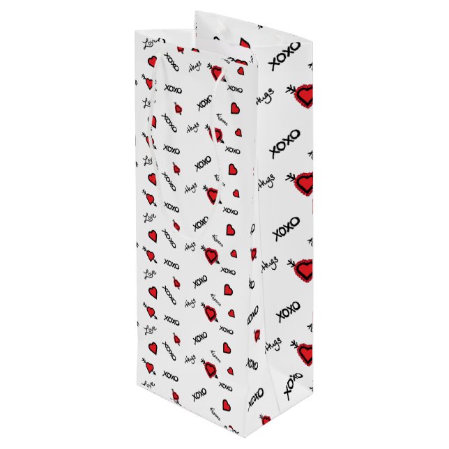 XOXO wine bag (Back Angled)