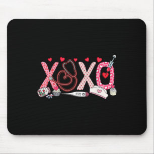 Xoxo Xo Xo Nurse Valentine Men Women Kids  Mouse Pad