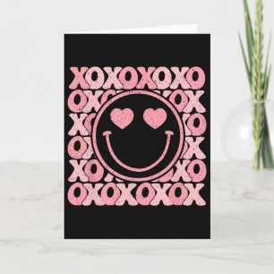 Xoxo Xo Xo Retro Groovy Smile Face Valentine Men W Card