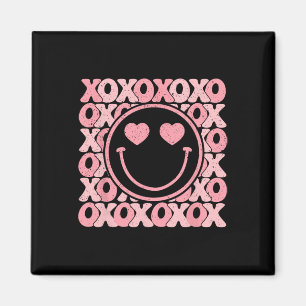 Xoxo Xo Xo Retro Groovy Smile Face Valentine Men W Magnet