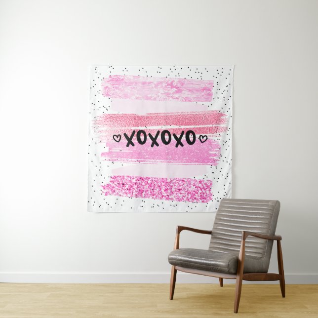 xoxoxo tapestry (In Situ)