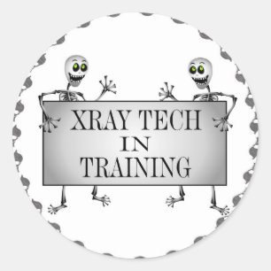 Xray In Training Classic Round Sticker