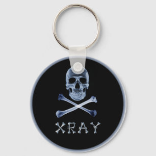 XRAY PIRATE Flag RADIOLOGY JOLLY ROGER Keychain