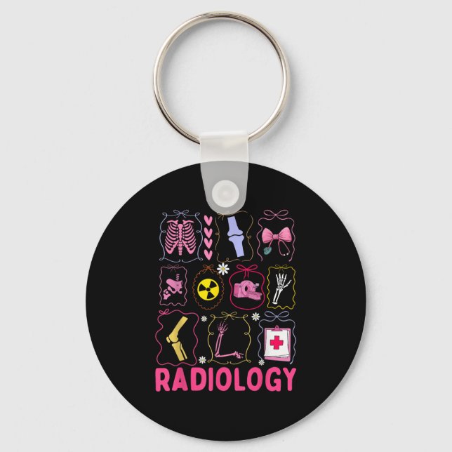 Xray Rad Tech Radiology Healthcare Appreciation Te Keychain (Front)