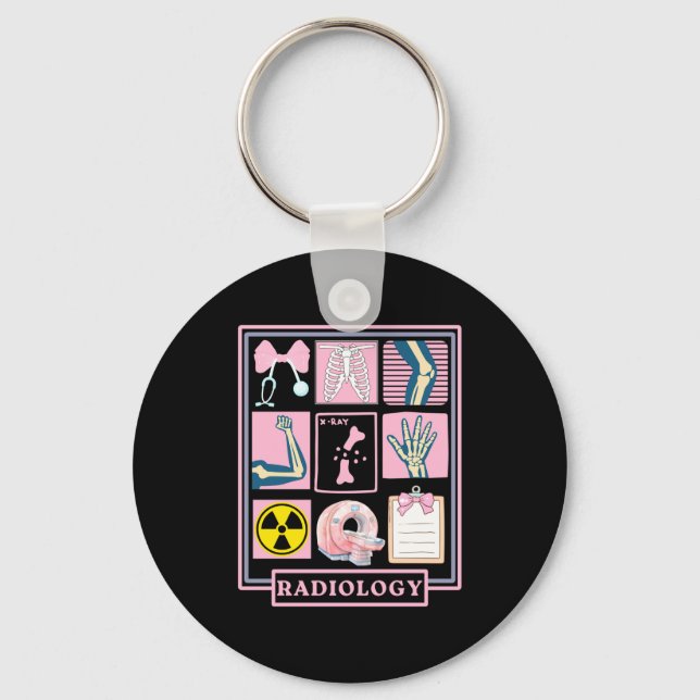 Xray Rad Tech Radiology Healthcare Appreciation Te Keychain (Front)