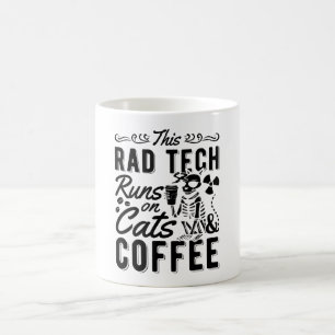 Xray Radiology This Rad Tech Runs Cats And Coffee Coffee Mug