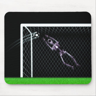 XRAY SKELETON SOCCER GOALIE ORIGINAL MOUSE PAD