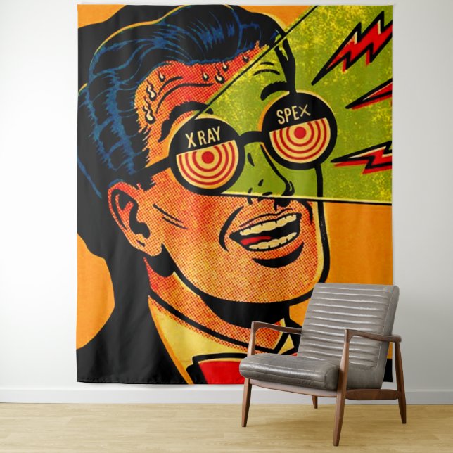 Xray Spex Tapestry (In Situ)