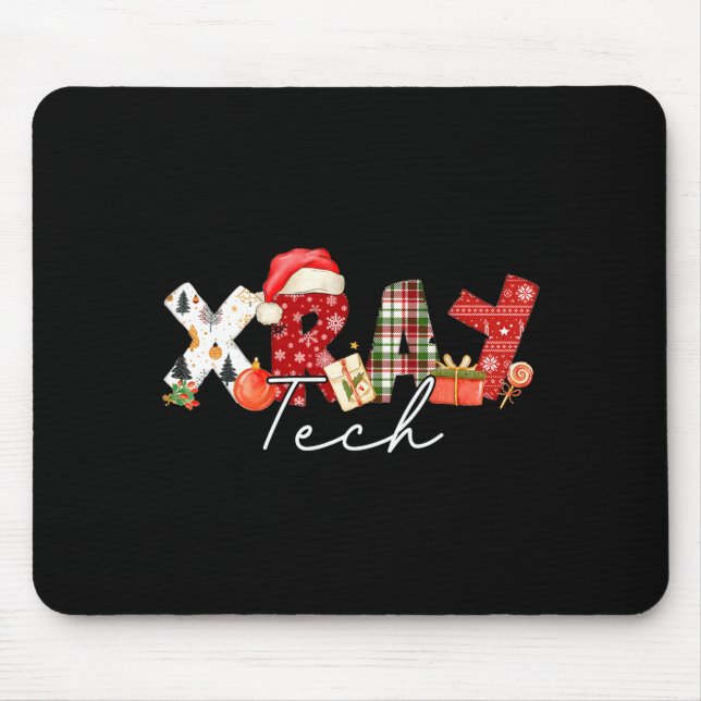 Xray Tech Christmas Bow Rad Tech Radiology Gift Me Mouse Pad (Front)