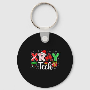 Xray Tech Christmas Bow Rad Tech Radiology Men Wom Keychain