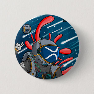 XRP Astronaut TO THE MOON - XRP cryptocurrency  2 Inch Round Button