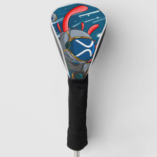 XRP Astronaut TO THE MOON - XRP cryptocurrency  Golf Head Cover
