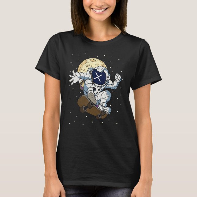XRP Coin Token BlockChain XRP To The Moon 1 T-Shirt (Front)