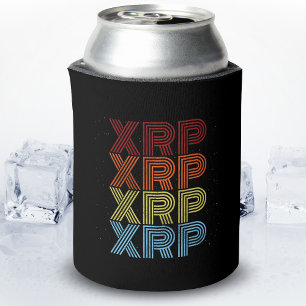 XRP Crypto Retro Vintage Cryptocurrency Meme Can Cooler