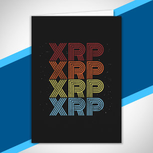 XRP Crypto Retro Vintage Cryptocurrency Meme Card