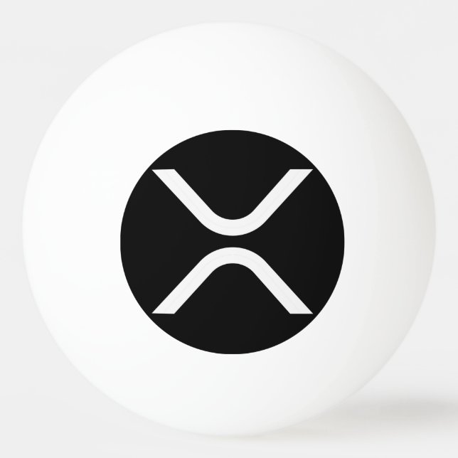 XRP cryptocurrency  Ping Pong Ball (Front)