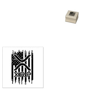XRP Cryptocurrency USA American Rubber Stamp