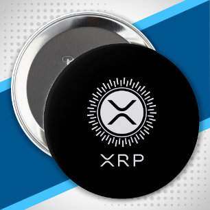 XRP Cryptocurrency - XRP Logo Circle - Crypto 4 Inch Round Button