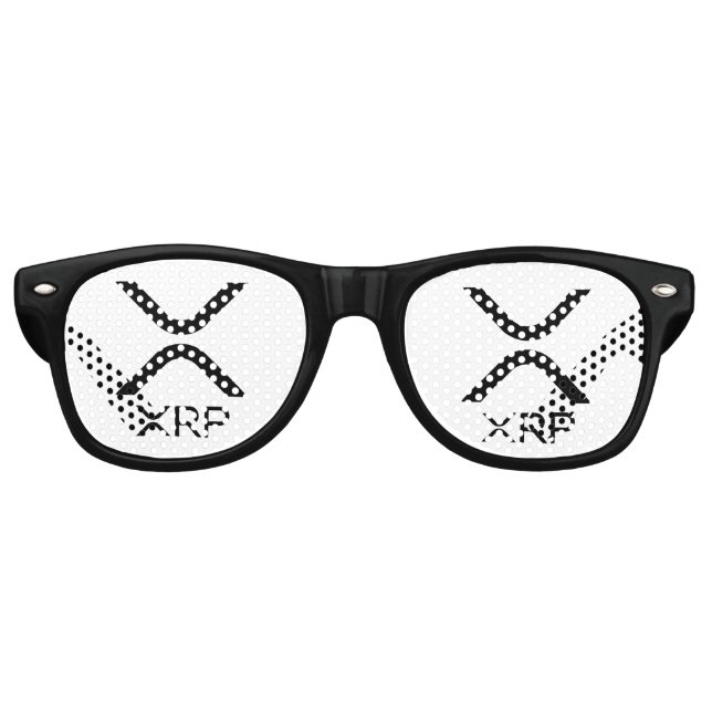 XRP cryptocurrency - XRP  Retro Sunglasses (Front)