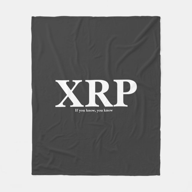XRP If you know, you know  Fleece Blanket (Front)