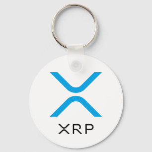 XRP Ripple Blue & Black Logo Basic Keychain