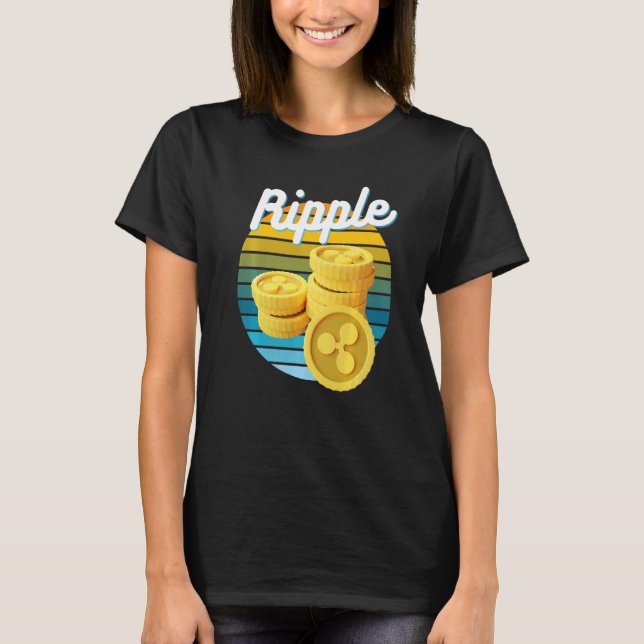 Xrp Ripple Cryptocurrency Blockchain Nft Bitcoin H T-Shirt (Front)