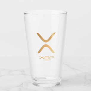 XRP - Ripple (Gold) Glass