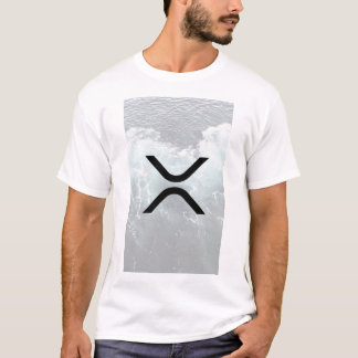 xrp, ripple, white water logo tshirt