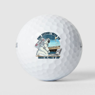 XRP to the moon Astronaut - XRP RIPPLE  Golf Balls