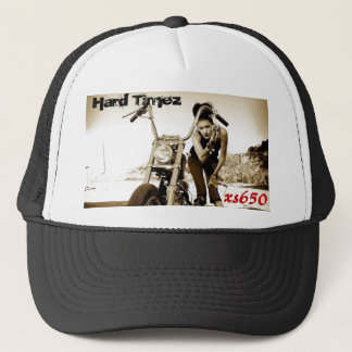 xs650, Hard Timez,...bobber yamaha Trucker Hat