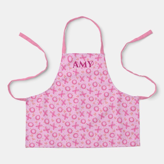 X's And O's Personalized  Apron (Front)