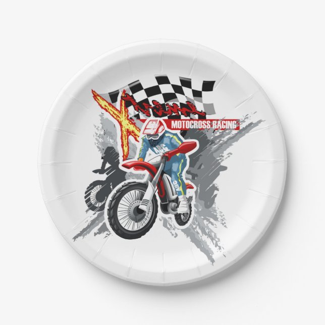 Xtreme Motocross Racing | Sport Paper Plate (Front)