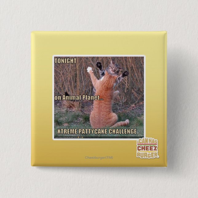 Xtreme PattyCake Challenge 2 Inch Square Button (Front)