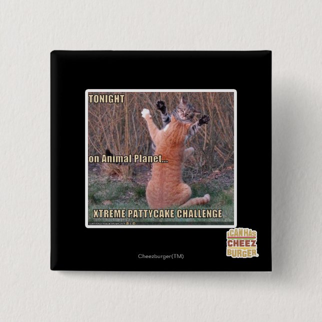 Xtreme PattyCake Challenge 2 Inch Square Button (Front)