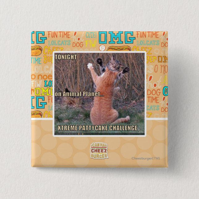 Xtreme PattyCake Challenge 2 Inch Square Button (Front)