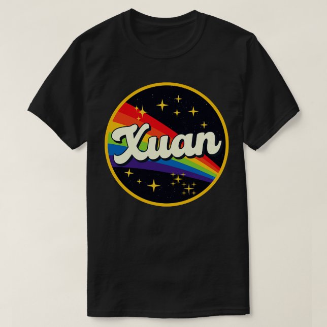 Xuan Rainbow In Space Vintage Style T-Shirt (Design Front)