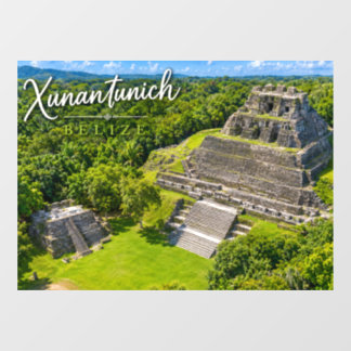 Xunantunich Belize Mayan archaeological sight Window Cling