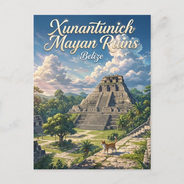 Xunantunich Belize Postcard (Front)