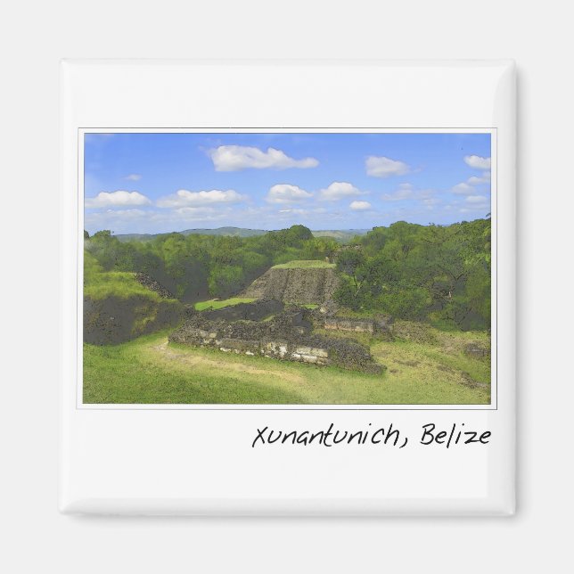 Xunantunich Mayan Ruin in Belize Magnet (Front)