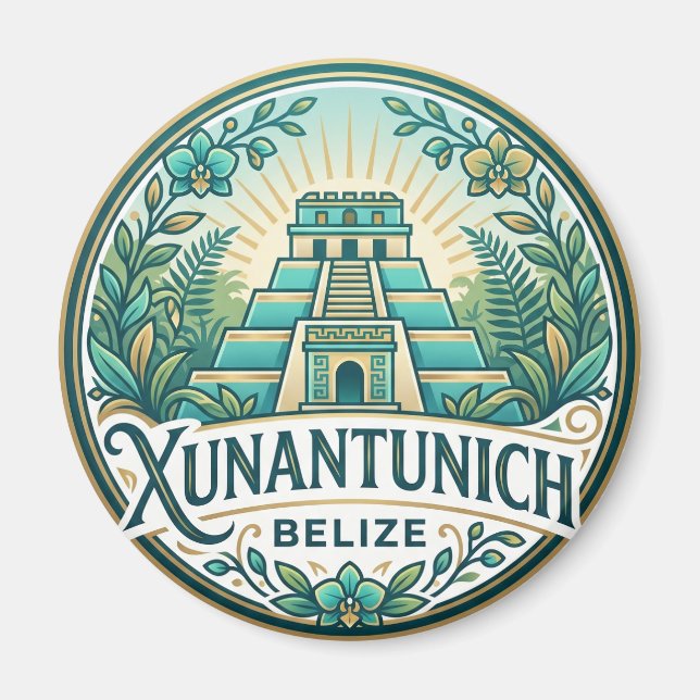 Xunantunich Mayan Ruins Belize Magnet (Front)