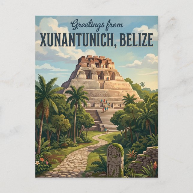Xunantunich Mayan Ruins Belize Postcard (Front)