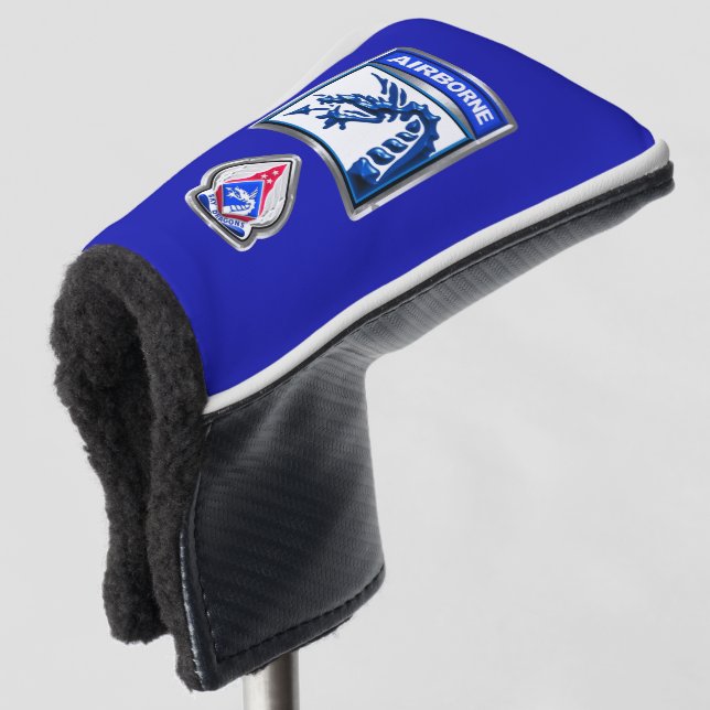 XVIII Airborne Corps "Airborne" Golf Head Cover (3/4 Front)