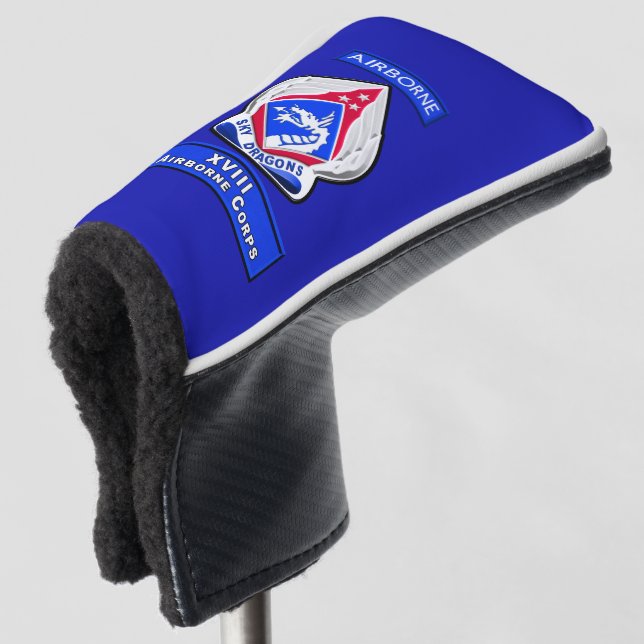 XVIII Airborne Corps  Golf Head Cover (3/4 Front)