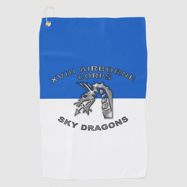 XVIII AIRBORNE CORPS  GOLF TOWEL (Front)