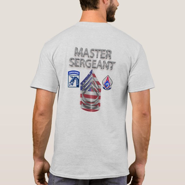 XVIII Airborne Corps Master Sergeant T-Shirt (Back)