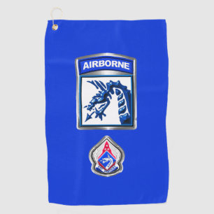XVIII Airborne Corps Patch & Insignia Golf Towel